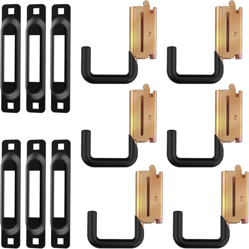 Eegoowa E Track Hooks Heavy Duty E Track J Hooks E Track X Track Steel Hanger, Spring Fitting E Track Accessories for Enclosed Trailer - Image 1
